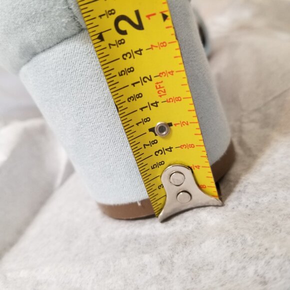 Sugar Noelle Low Women's Block Heel Blue Fabric Dress Shoe Ankle Strap Sz 8M - Picture 8 of 8